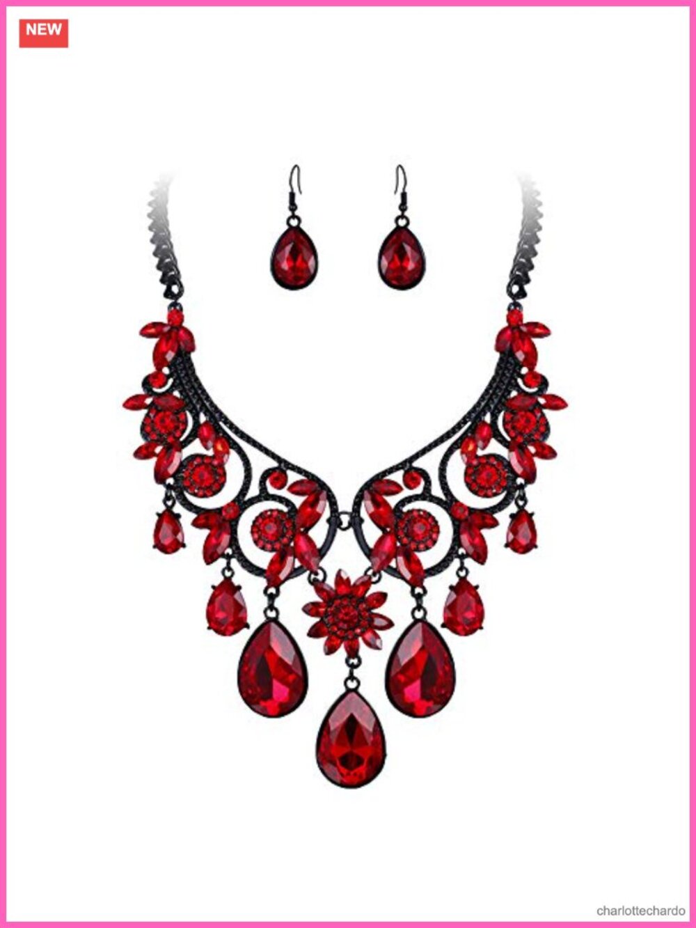 Women's Tribal Ethnic Jewelry Set with Austrian Crystal Halloween Costume Prom